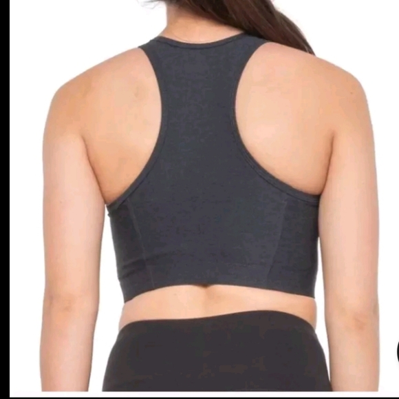Outdoor Voices Athena Charcoal Grey Athletic Crop - Picture 2 of 6